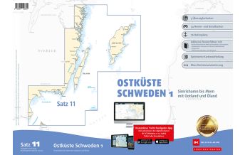 Seekarten Schweden Sportbootkarten Satz 11: Ostküste Schweden 1 (Ausgabe 2023/2024) Delius Klasing Verlag GmbH