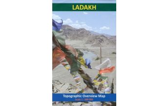 Straßenkarten Asien Topographic Overview Map Ladakh 1:500.000 Verlag der Österreichischen Akademie der Wissenschaften