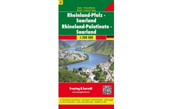 f&b Road Maps f&b Auto + Freizeitkarte 4, Rheinland-Pfalz - Saarland 1:200.000 Freytag-Berndt und ARTARIA