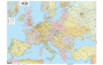 Europa Wandkarte: Europa politisch - Großformat 1:2.600.000 Freytag-Berndt und Artaria