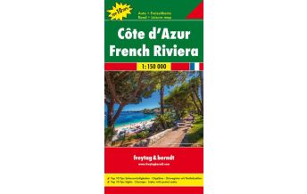 f&b Road Maps freytag &  berndt Auto + Freizeitkarte Frankreich, Côte d'Azur 1:150.000 Freytag-Berndt und ARTARIA