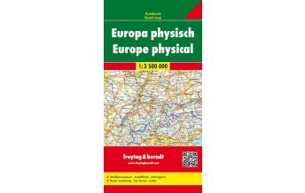 f&b Road Maps Europa physisch, Autokarte 1:3.500.000, freytag & berndt Freytag-Berndt und ARTARIA