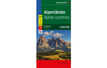 f&b Road Maps Alpenländer, Straßenkarte 1:500.000, freytag & berndt Freytag-Berndt und ARTARIA