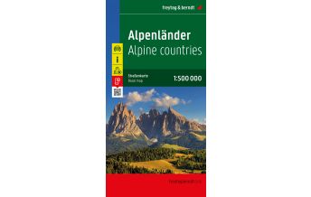 f&b Straßenkarten Alpenländer, Straßenkarte 1:500.000, freytag & berndt Freytag-Berndt und ARTARIA