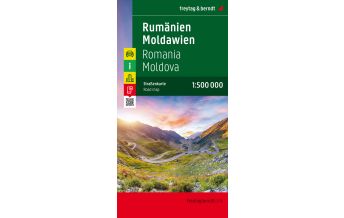 f&b Road Maps Rumänien - Moldawien, Straßenkarte 1:500.000 Freytag-Berndt und ARTARIA