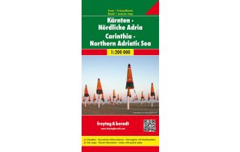 f&b Straßenkarten freytag & berndt Auto & Freizeitkarte Kärnten, Nördliche Adria 1:200.000 Freytag-Berndt und ARTARIA