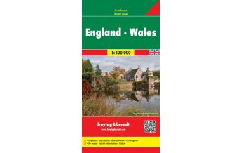 f&b Straßenkarten England - Wales, Autokarte 1:400.000, freytag & berndt Freytag-Berndt und ARTARIA