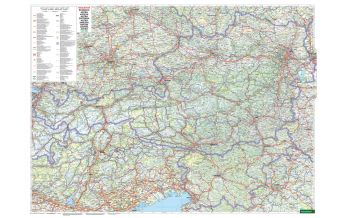 f&b Road Maps Wandkarte-Markiertafel: Österreich physisch 1:500.000 Freytag-Berndt und Artaria