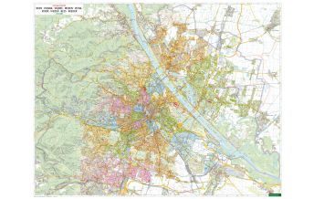 f&b City Maps Wandkarte: Wien Wandplan 1:15.000 Freytag-Berndt und Artaria