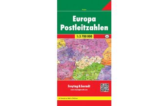 f&b Road Maps f&b Postleitzahlenkarte Europa Postleitzahlen 1:3.700.000 Freytag-Berndt und ARTARIA