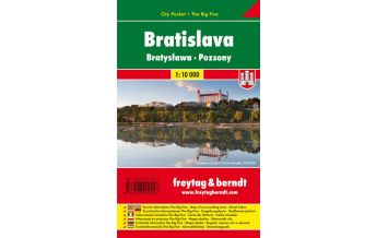 f&b City Maps Bratislava, Stadtplan 1:10.000 Freytag-Berndt und ARTARIA