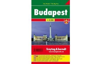 f&b Stadtpläne Budapest, City Pocket + The Big Five, Stadtplan 1:10.000 Freytag-Berndt und ARTARIA