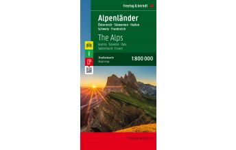 f&b Road Maps freytag & berndt Autokarte Alpenländer (A, CH, F, I, SLO) 1:800.000 Freytag-Berndt und ARTARIA