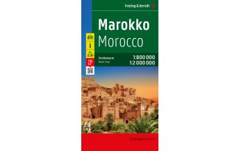 f&b Straßenkarten Marokko, Autokarte 1:800.000 - 1:2.000.000, freytag & berndt Freytag-Berndt und ARTARIA