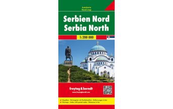 f&b Road Maps freytag & berndt Auto + Freizeitkarte, Serbien Nord 1:200.000 Freytag-Berndt und ARTARIA