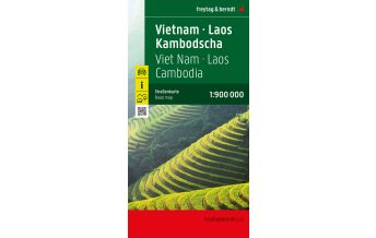 f&b Road Maps Vietnam - Laos - Kambodscha, Straßenkarte 1:900.000, freytag & berndt Freytag-Berndt und ARTARIA