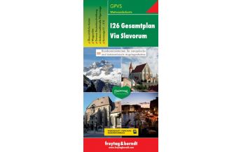 f&b Hiking Maps I26 Gesamtplan Via Slavorum, Weitwanderkarte 1.500.000 Freytag-Berndt und ARTARIA
