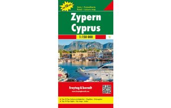 f&b Road Maps Zypern, Top 10 Tips, Auto- & Freizeitkarte 1:150.0000 Freytag-Berndt und ARTARIA
