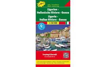 f&b Road Maps Ligurien - Italienische Riviera - Genua, Autokarte 1:150.000, Top 10 Tips Freytag-Berndt und ARTARIA