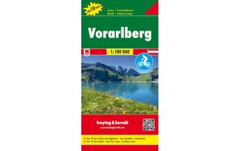 f&b Road Maps Vorarlberg, Auto- & Freizeitkarte 1:100.000 Freytag-Berndt und ARTARIA