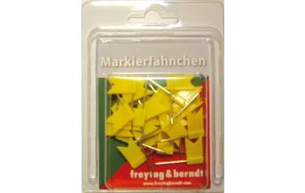 Pins Pin Fähnchen gelb Freytag-Berndt und Artaria