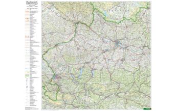 f&b Road Maps Wandkarte: Oberösterreich - Salzkammergut 1:200.000 Freytag-Berndt und Artaria