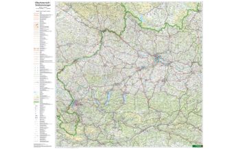 f&b Straßenkarten Wandkarte: Oberösterreich - Salzkammergut 1:200.000 Freytag-Berndt und Artaria