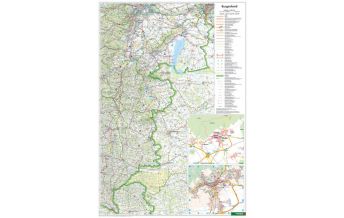 f&b Road Maps Wandkarte: Burgenland 1:200.000 Freytag-Berndt und Artaria