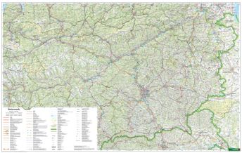 Austria Wandkarte: Steiermark 1:200.000 Freytag-Berndt und Artaria