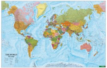 World Maps Wandkarte: The World XXL International 1:20.000.000 Freytag-Berndt und Artaria