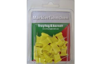 Pins Markierfähnchen wehend, Gelb Freytag-Berndt und Artaria