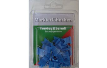 Pins Markierfähnchen wehend, Blau Freytag-Berndt und Artaria