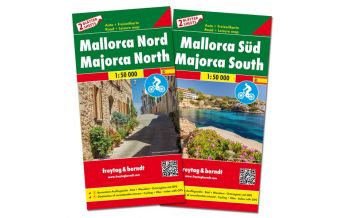 f&b Road Maps freytag & berndt Auto + Freizeitkartenset Mallorca Nord & Süd 1:50.000 Freytag-Berndt und ARTARIA