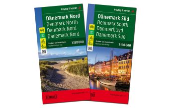 Road Maps Denmark Dänemark, Autokarte 1:150.000 Freytag-Berndt und ARTARIA