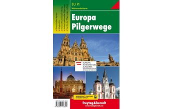 f&b Hiking Maps Europa Pilgerwege, Weitwanderkarte 1:2 Mio. - 1:3,5 Mio. Freytag-Berndt und ARTARIA