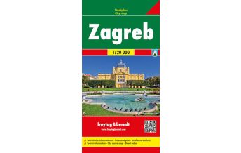 f&b Stadtpläne Zagreb, Stadtplan 1:20.000 Freytag-Berndt und ARTARIA