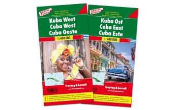 f&b Straßenkarten f&b Autokarten Set Kuba West und Ost 1:400.000 Freytag-Berndt und ARTARIA