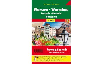 f&b City Maps Warschau, Stadtplan 1:12.000, City Pocket + The Big Five Freytag-Berndt und ARTARIA
