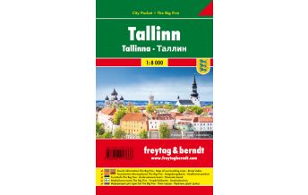f&b Stadtpläne Tallinn, Stadtplan 1:10.000, City Pocket + The Big Five Freytag-Berndt und ARTARIA