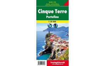 f&b Hiking Maps freytag & berndt Wanderkarte WKI 02, Cinque Terre 1:50.000 Freytag-Berndt und ARTARIA