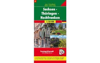 f&b Road Maps Sachsen - Thüringen - Hochfranken, Autokarte 1:150.000, Blatt 8 Freytag-Berndt und ARTARIA