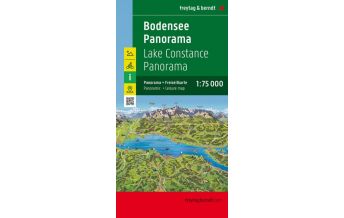 f&b Straßenkarten Bodensee Panorama, Freizeitkarte 1:75.000 Freytag-Berndt und ARTARIA