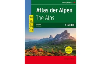f&b Straßenkarten Atlas der Alpen, Autoatlas 1:150.000 Freytag-Berndt und ARTARIA