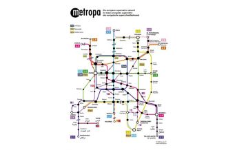 Europe Metropa - Das europäische Superschnellbahnnetz, 20 Postkarten Freytag-Berndt und ARTARIA