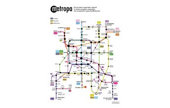 Europe Metropa - Das europäische Superschnellbahnnetz, Poster, Großformat Studio 77