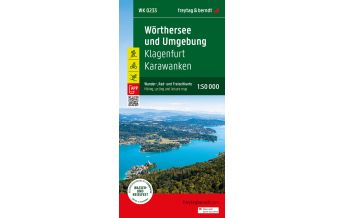 f&b Wanderkarten Wörthersee und Umgebung, Wander-, Rad- und Freizeitkarte 1:50.000, freytag & berndt, WK 0233 Freytag-Berndt und ARTARIA