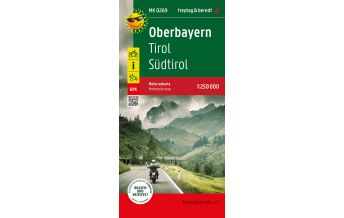 f&b Straßenkarten Oberbayern, Motorradkarte 1:250.000, freytag & berndt Freytag-Berndt und ARTARIA