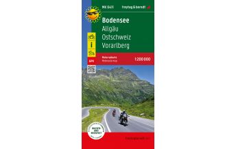 f&b Road Maps Bodensee, Motorradkarte 1:200.000, freytag & berndt Freytag-Berndt und Artaria