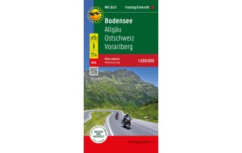 f&b Road Maps Bodensee, Motorradkarte 1:200.000, freytag & berndt Freytag-Berndt und Artaria