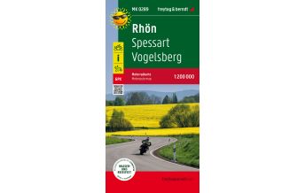 f&b Straßenkarten Rhön - Spessart - Vogelsberg, Motorradkarte 1:200.000, freytag & berndt Freytag-Berndt und Artaria